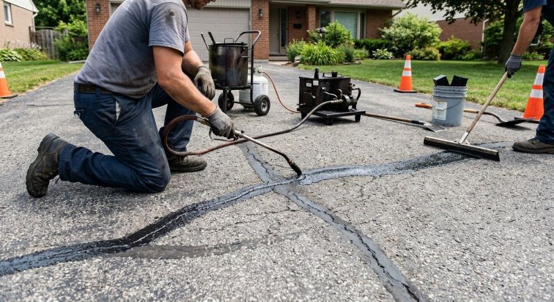 Road Crack Repair in Little Rock, AR